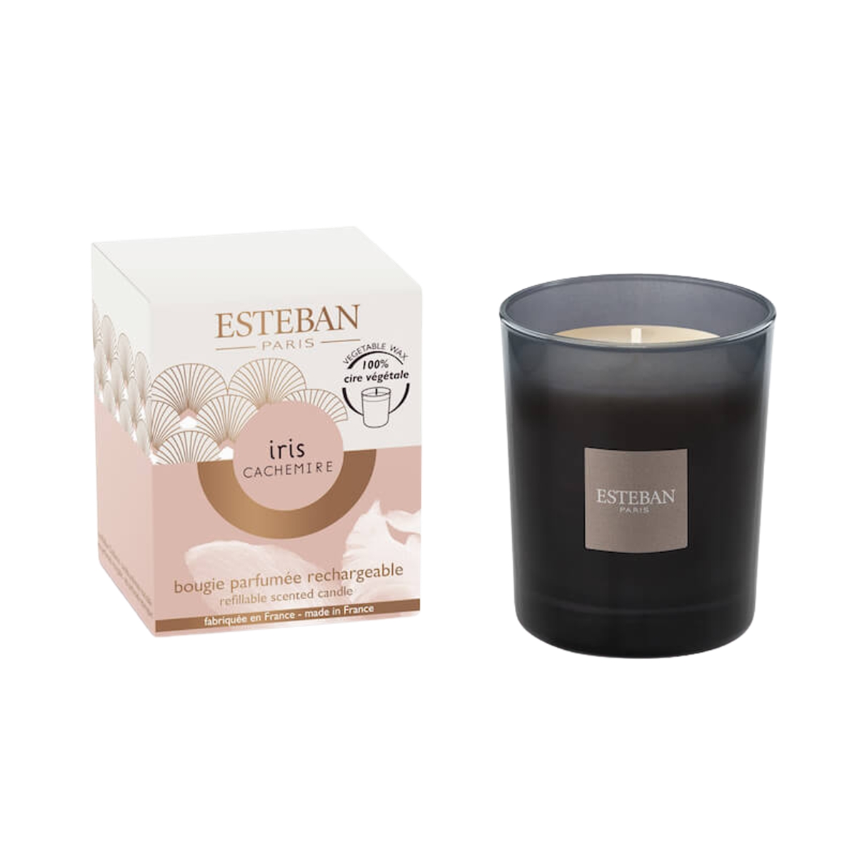 Svíčky vonné ve skle a jiném - Svíčka vonná ve skle ESTEBAN CLASSIC Iris Cachemire 180g