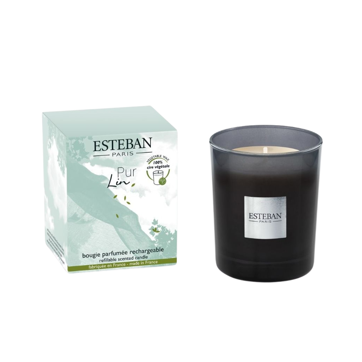 Svíčky vonné ve skle a jiném - Svíčka vonná ve skle ESTEBAN CLASSIC Pur Lin 180g