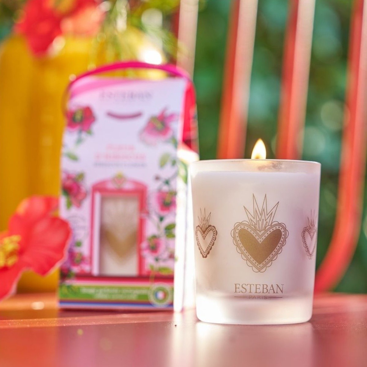 Svíčka vonná ve skle ESTEBAN NATURE Hibiscus Flower 180g-0