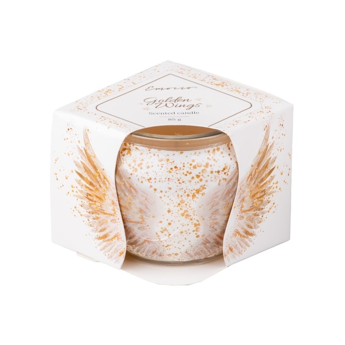 Svíčky vonné ve skle a jiném - Svíčka vonná ve skle Golden Wings 7cm