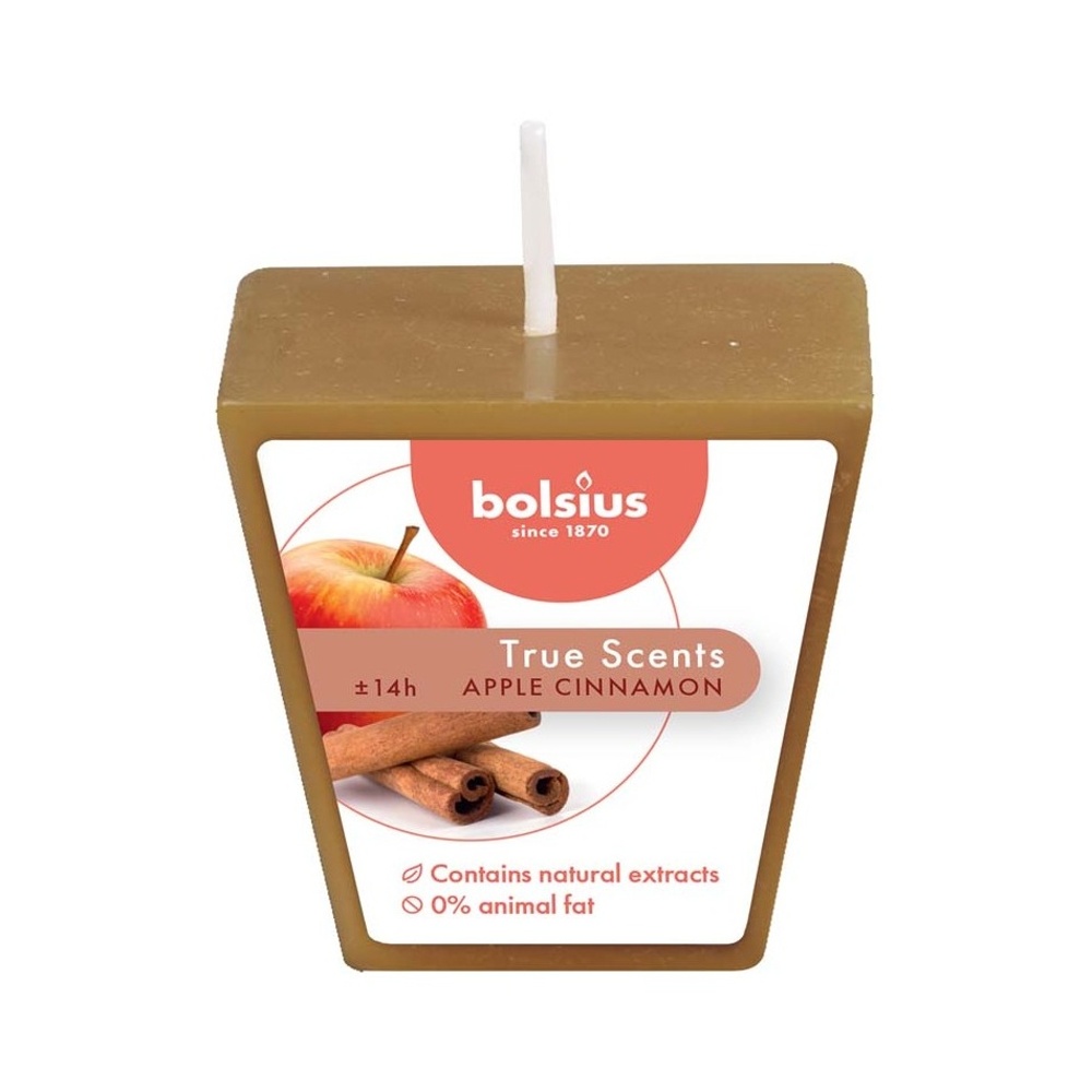 Votivy Bolsius - Svíčka vonná votiv BOLSIUS Apple Cinnamon 4,8cm