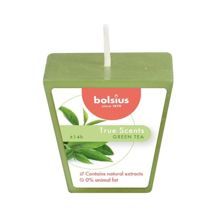 Votivy Bolsius - Svíčka vonná votiv BOLSIUS Green Tea 4,8cm