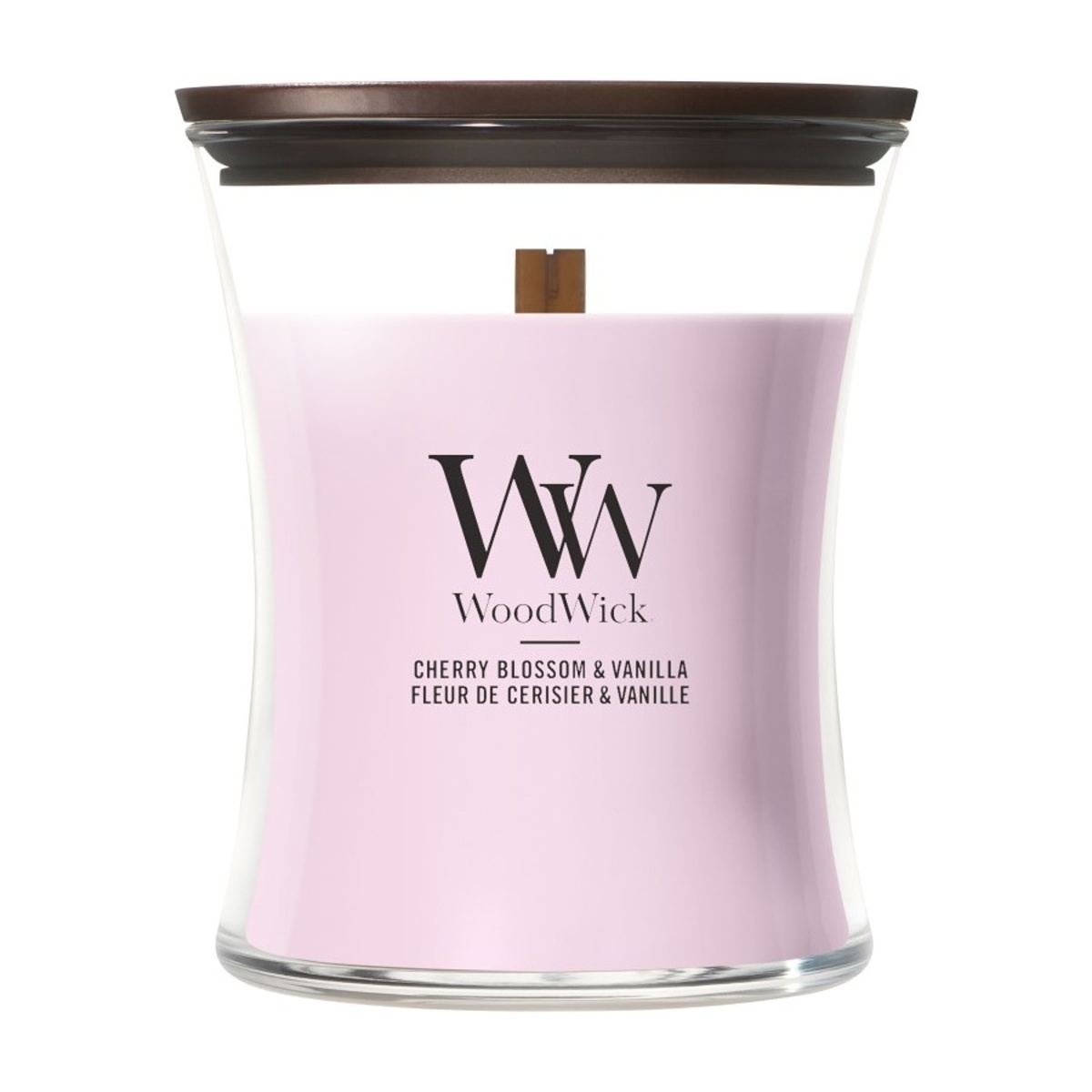 Svíčky WoodWick - Svíčka WoodWick Cherry Blossom & Vanilla 275g