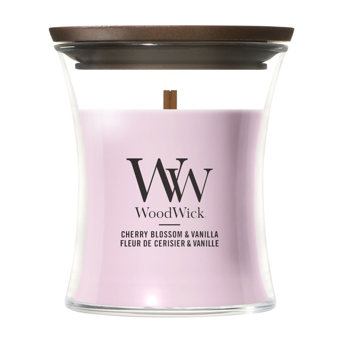 Svíčky WoodWick - Svíčka WoodWick Cherry Blossom & Vanilla 85g