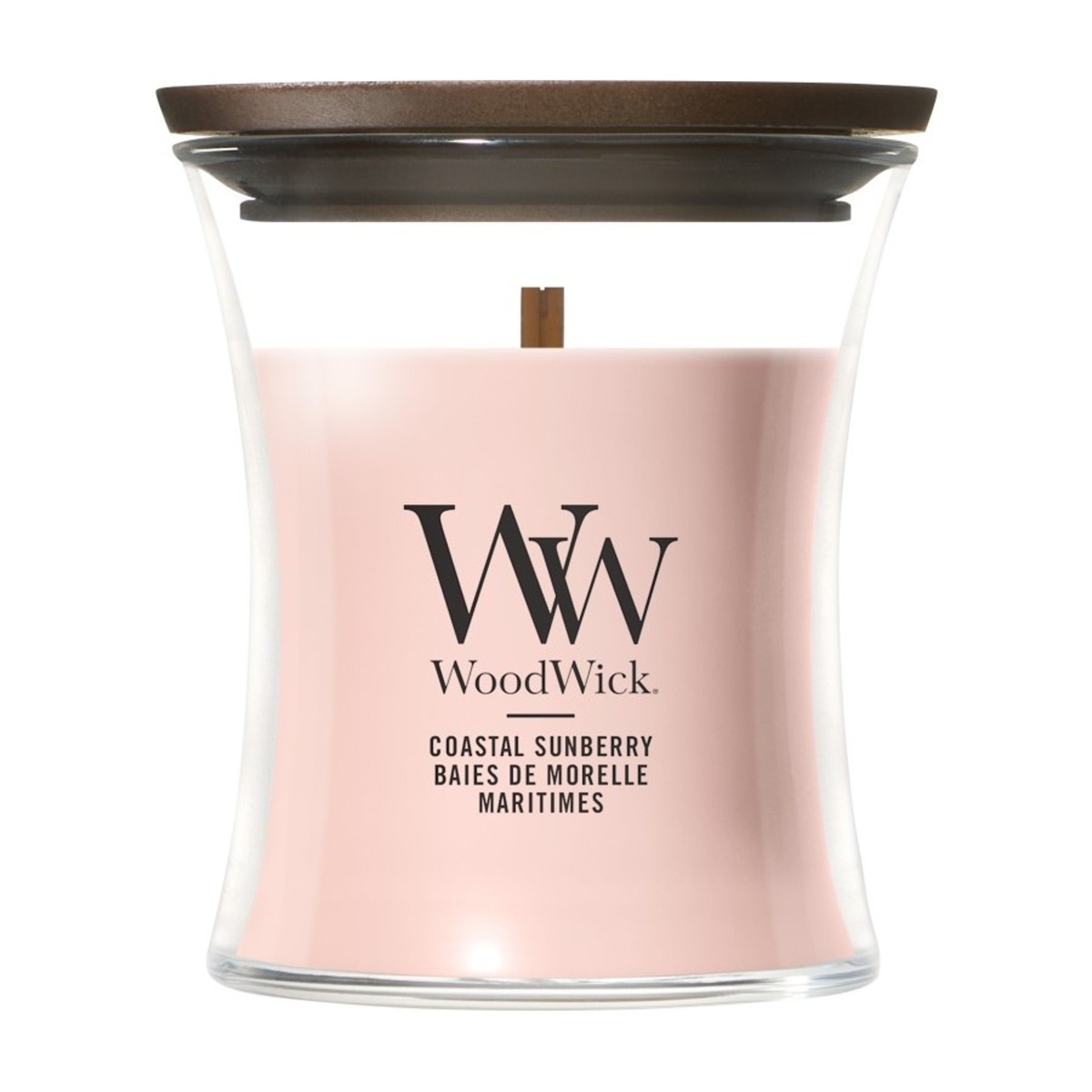 Svíčky WoodWick - Svíčka WoodWick Coastal Sunberry 85g
