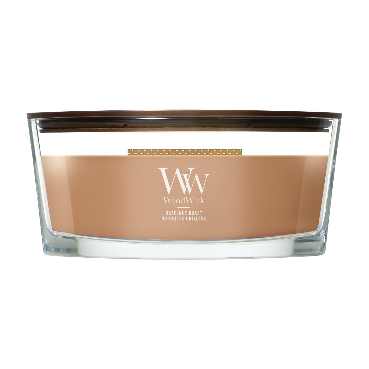 Svíčky WoodWick oválné - Svíčka WoodWick oválná Hazelnut Roast 453g