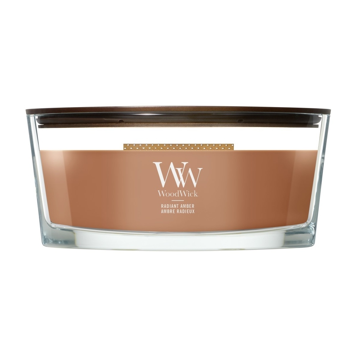 Svíčky WoodWick oválné - Svíčka WoodWick oválná Radiant Amber 453g