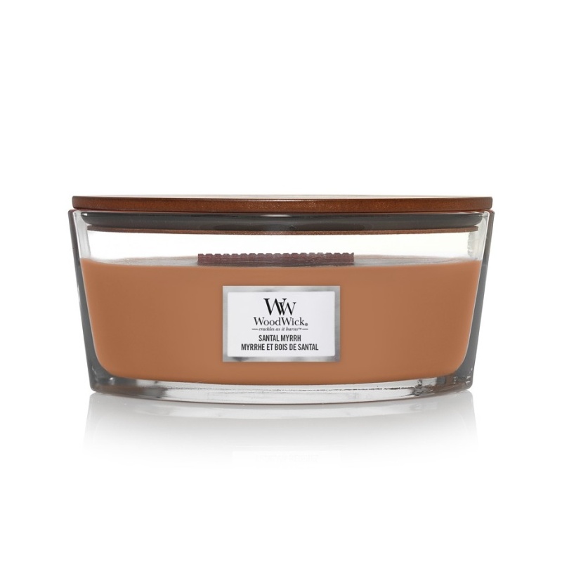 Svíčky WoodWick oválné - Svíčka WoodWick oválná Santal Myrrh 453g