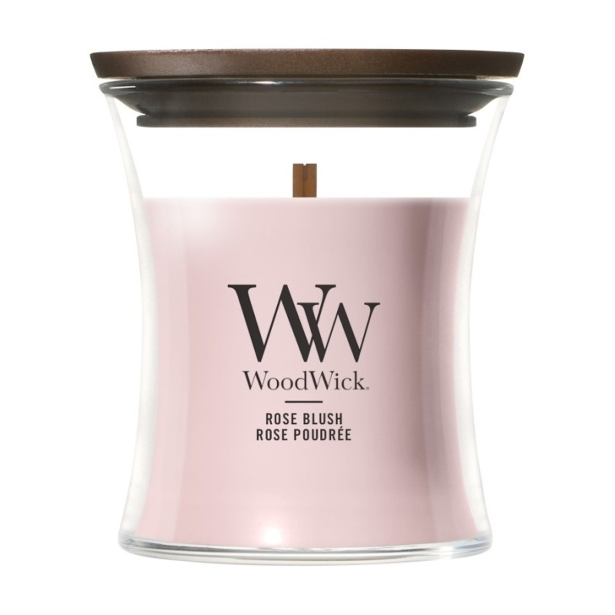 Svíčky WoodWick - Svíčka WoodWick Rose Blush 85g