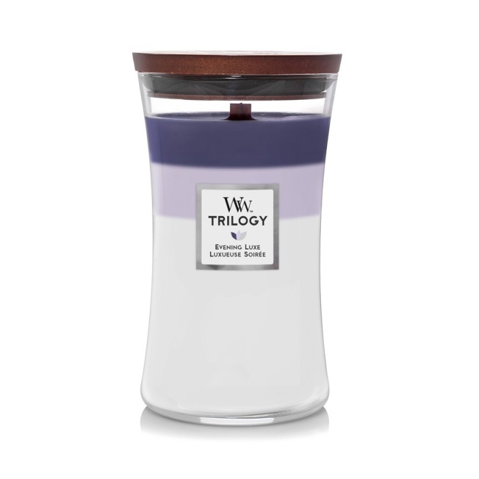 Svíčky WoodWick - Svíčka WoodWick Trilogy Evening Luxe 609g