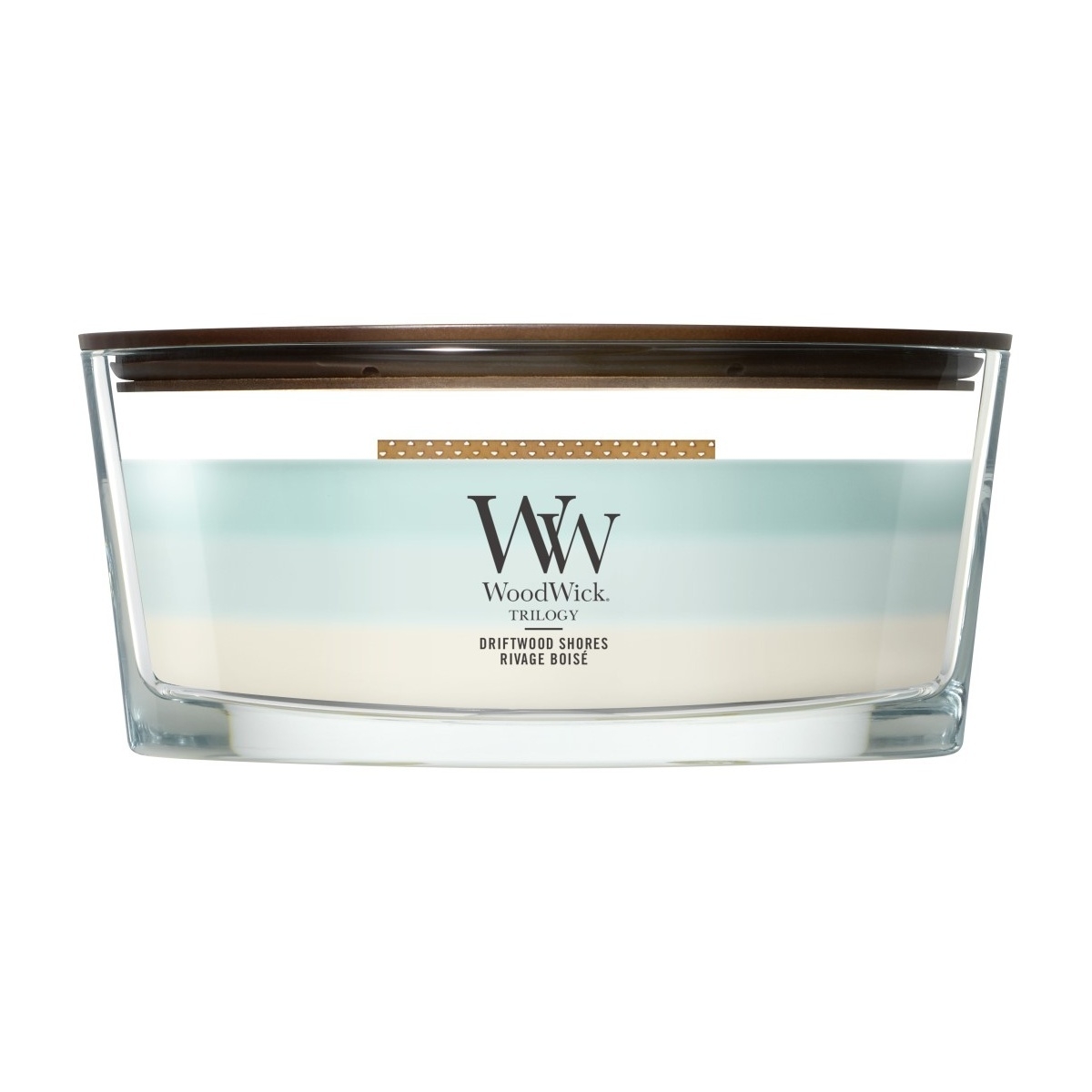 Svíčky WoodWick oválné - Svíčka WoodWick Trilogy oválná Driftwood Shores 453g