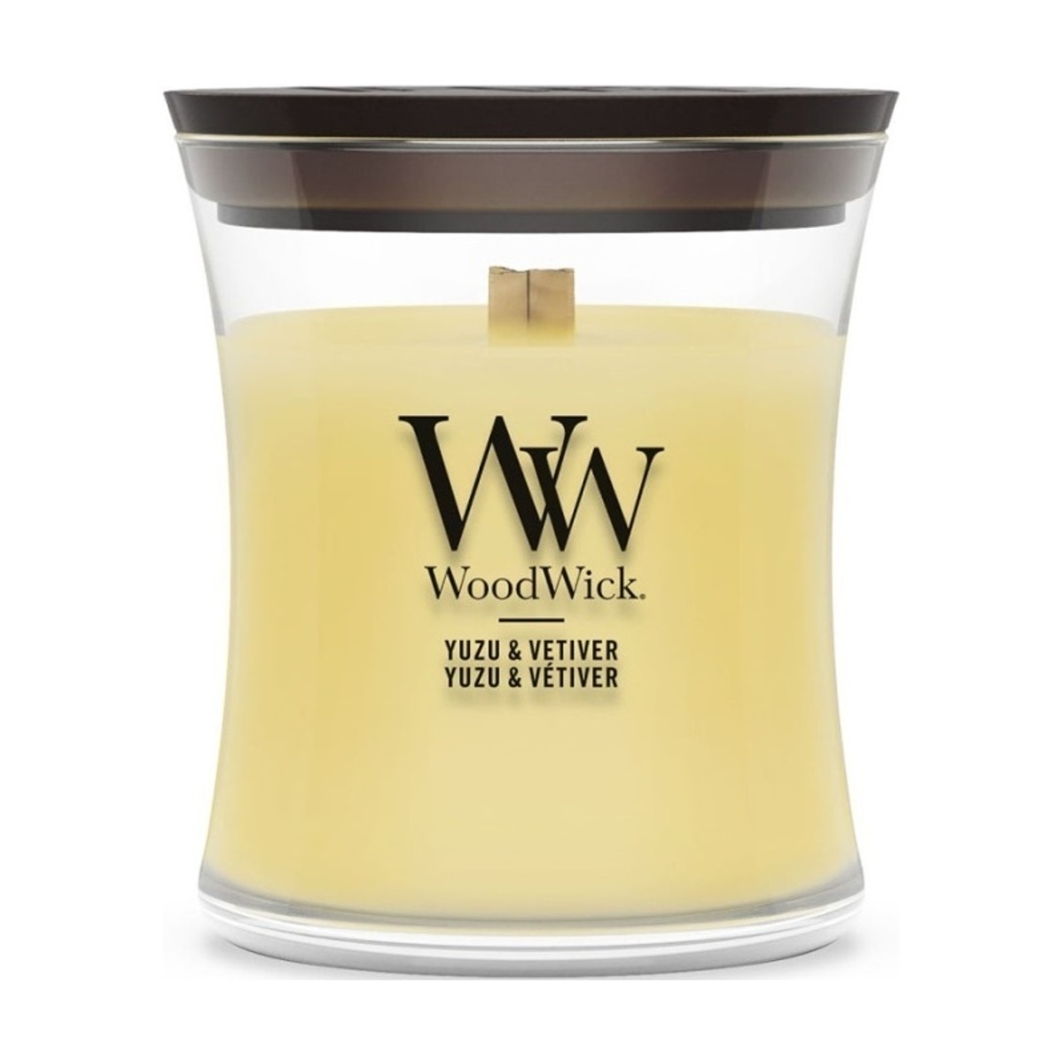 Svíčky WoodWick - Svíčka WoodWick Yuzu & Vetiver 85g