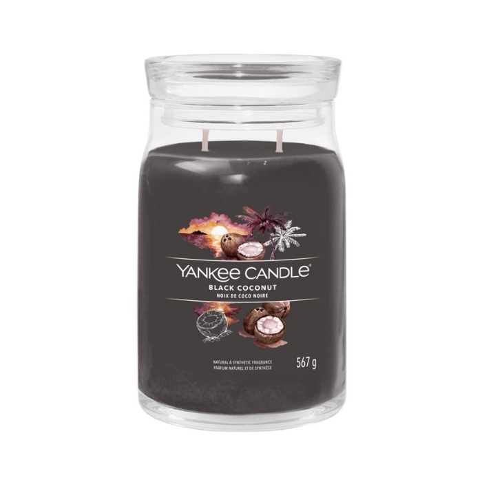 Dekorace - Svíčka YANKEE CANDLE Signature 567g Black Coconut