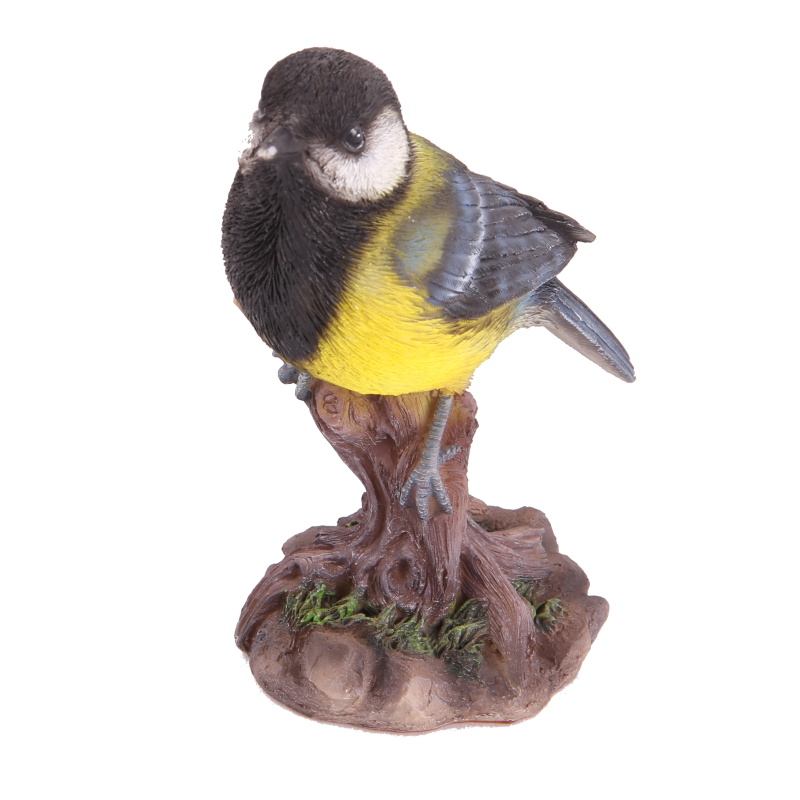 Dekorační figurky zvířat - Sýkorka koňadra polyresinová 13cm