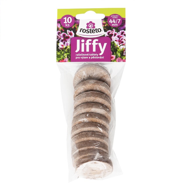 Předpěstování - Tableta rašelinová Jiffy JP 44/7 10ks ROSTETO