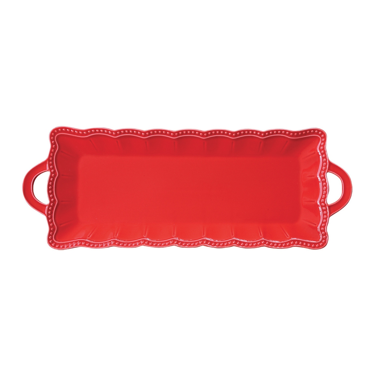 Tácy a podnosy - Tác hranatý porcelánový ELITE se 2 uchy 43x16cm