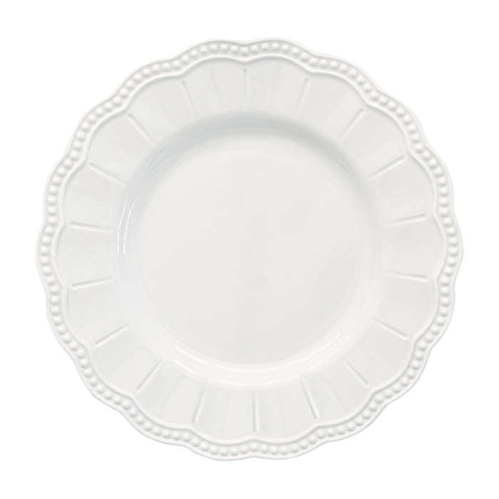 Talíře - Talíř dezertní porcelánový ELITE bílý 21cm