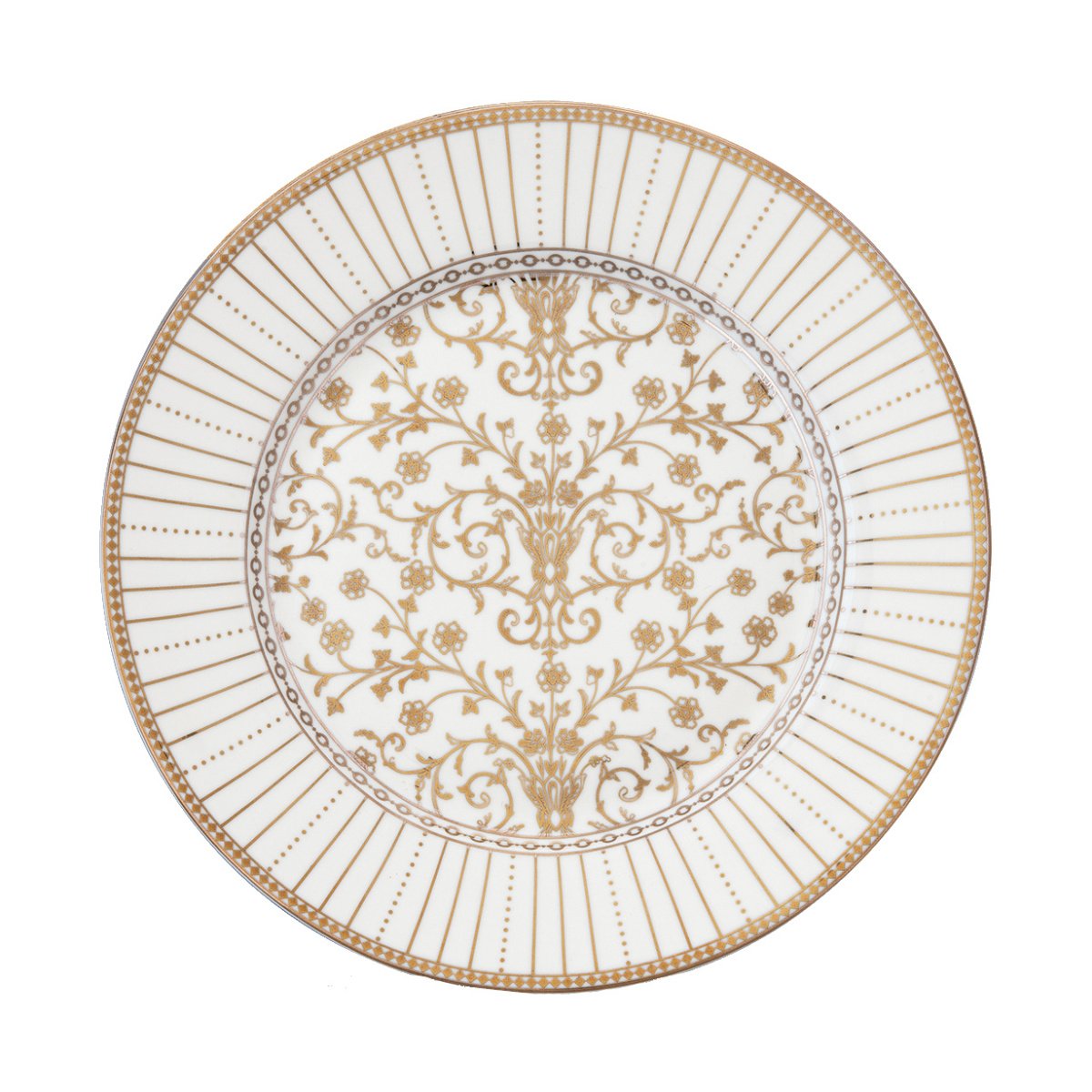 Talíře - Talíř dezertní porcelánový GOLDEN 19,5cm