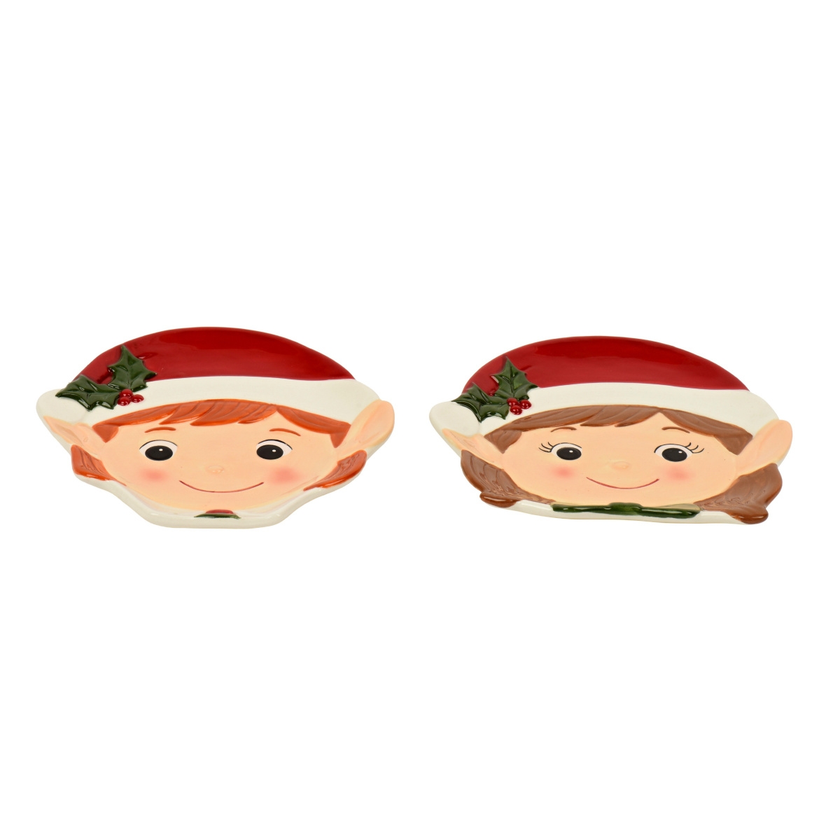 Vánoční nádobí a doplňky - Talíř dolomitický elf mix 15cm