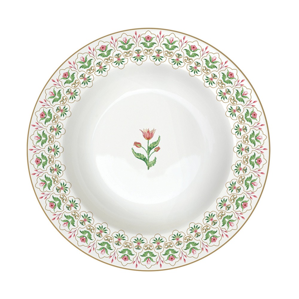 Talíře - Talíř hluboký porcelánový BOTANIC CHIC 21,5cm