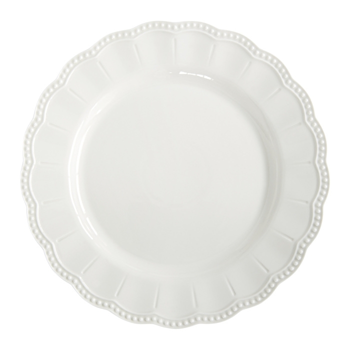 Talíře - Talíř mělký porcelánový ELITE bílý 26cm