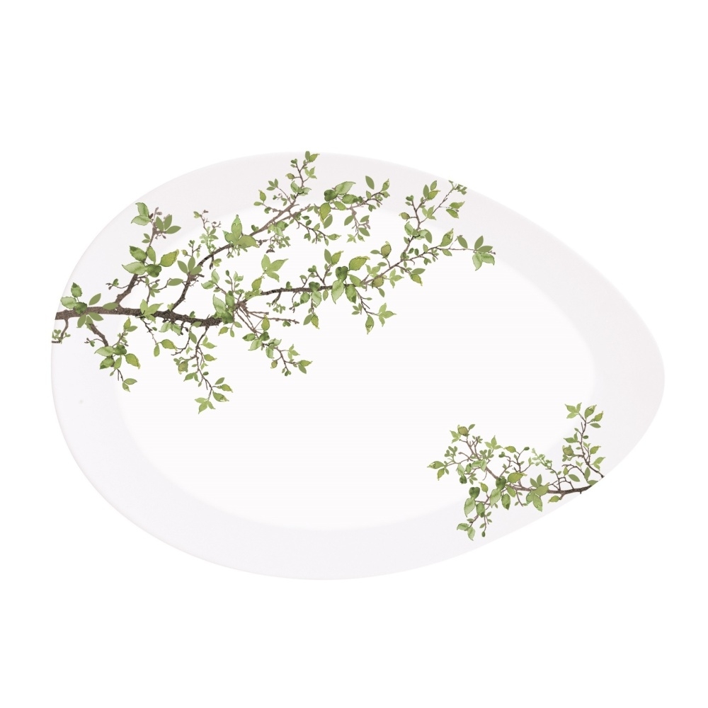 Talíře - Talíř servírovací porcelánový NATURA slza 24cm