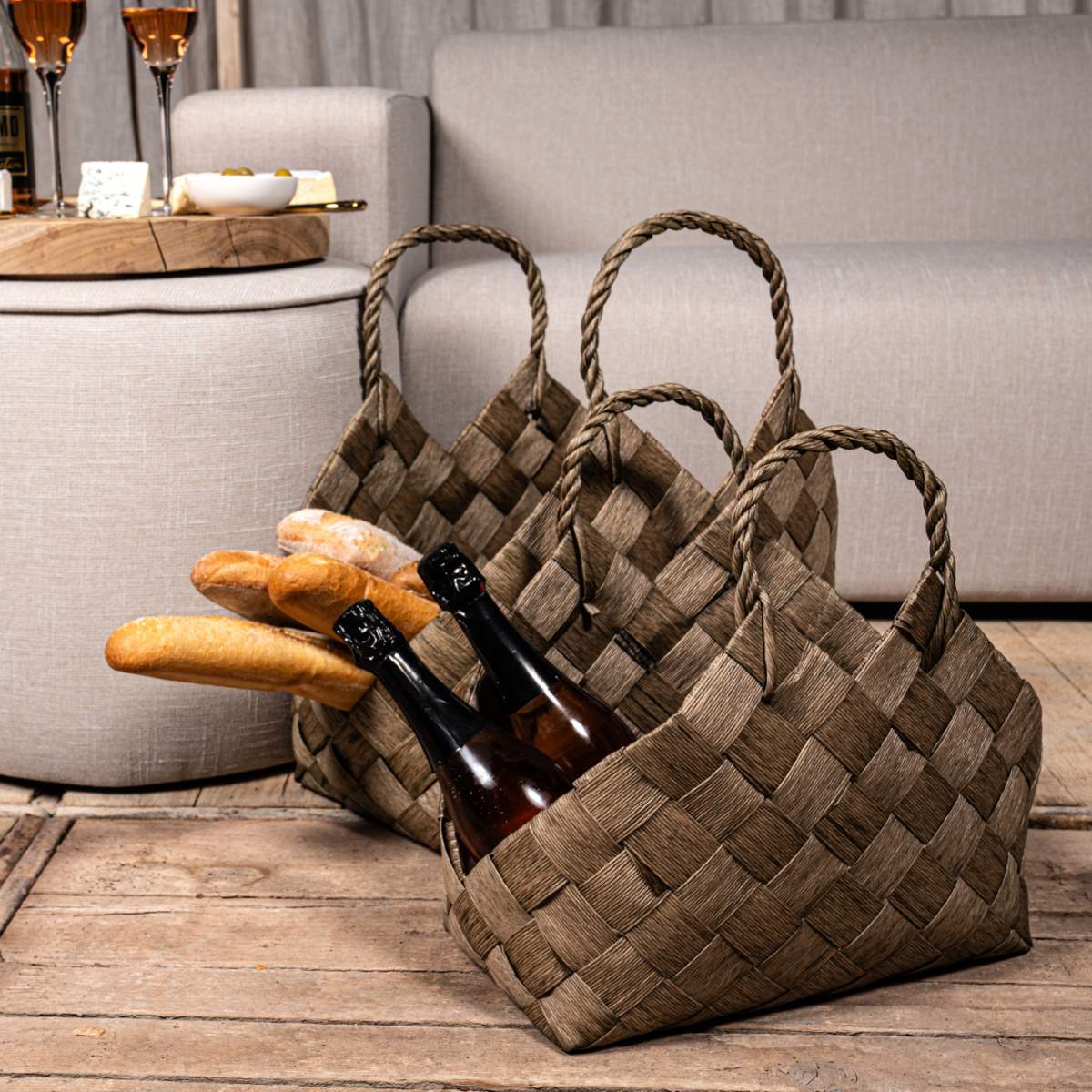 Taška CLARKE se 2 uchy z tkaného papíru 58cm-0