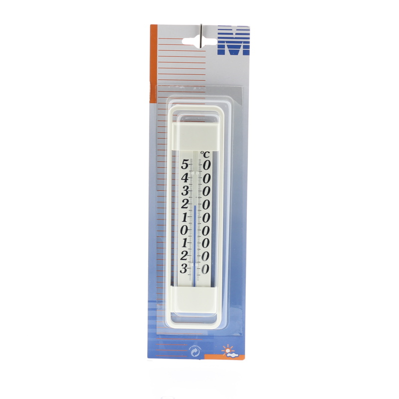 Doplňky do zahrady - Teploměr venkovní/vnitřní lihový plastový bílý 19,7cm