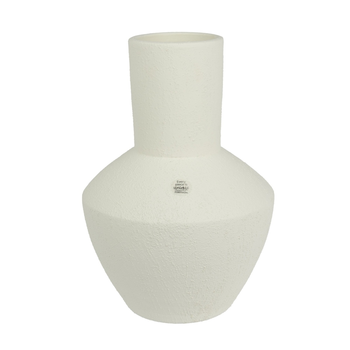 Keramické vázy - Terakotová kulatá váza s úzkým hrdlem 40cm