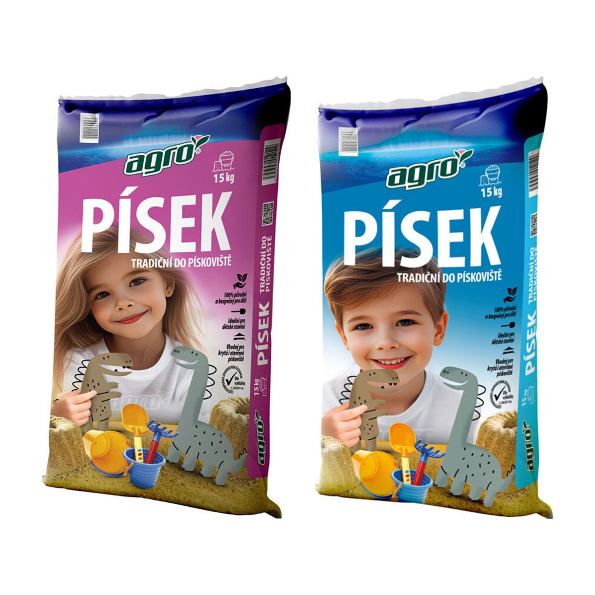 Substráty a mulče - Tradiční písek do pískovště 15 kg