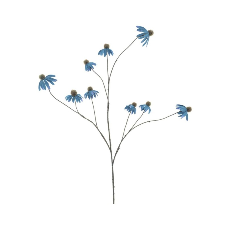Podzimní umělé květiny - Třapatka MIRJA větev umělá modrá 123cm