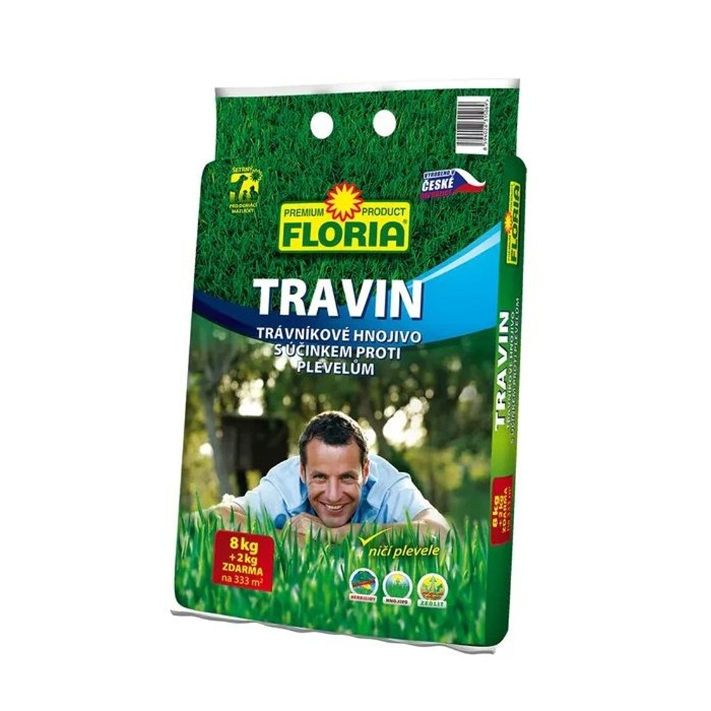 Granulovaná hnojiva - Trávníkové hnojivo FLORIA Travin pytel 8+2kg