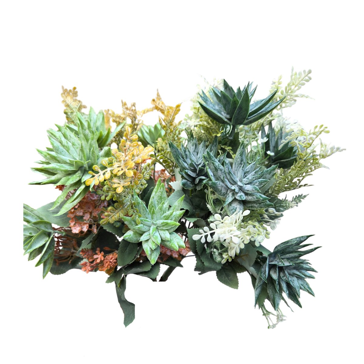 Trs umělých květin se sukulenty mix 40cm-0