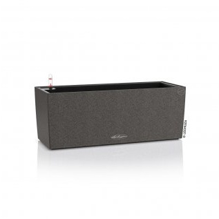 Plastové samozavlažovací truhlíky - Truhlík BALCONERA Stone komplet set černá 50cm