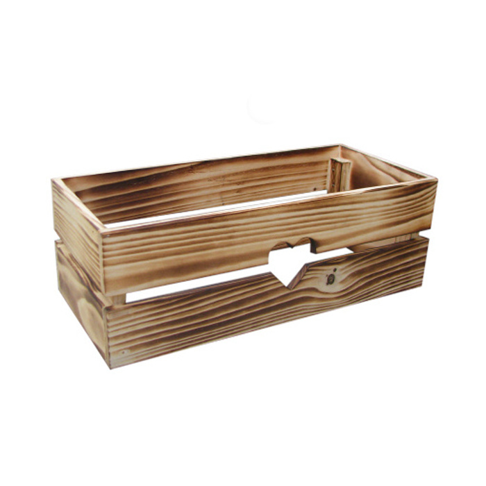 Truhlíky - Truhlík hranatý dřevěný BYLINKÁČ 2 s plastovou vložkou opalovaný 35cm