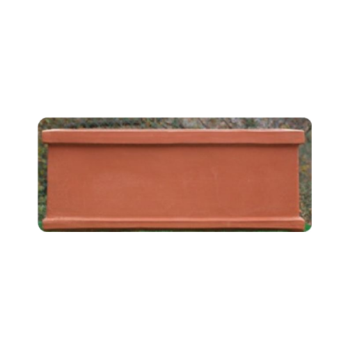 Italská venkovní keramika - Truhlík hranatý Fioriera Liscia keramika 75x32x30cm