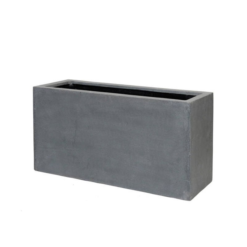 Kompozitní truhlíky - Truhlík hranatý JORT M fiberstone šedý 100x40x50cm