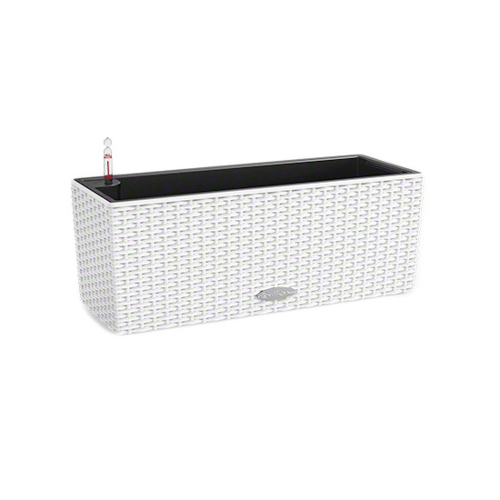 Plastové samozavlažovací truhlíky - Truhlík Lechuza BALCONERA Cottage 50cm komplet set bílá