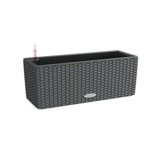 Plastové samozavlažovací truhlíky - Truhlík Lechuza BALCONERA Cottage 50cm komplet set šedivá