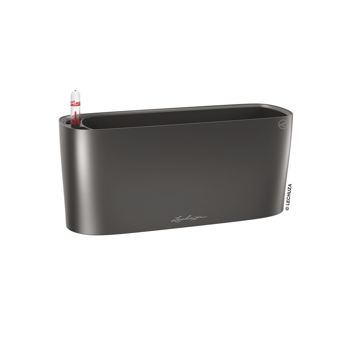 Zahrada - Truhlík oválný DELTA 10 antracitový 30cm
