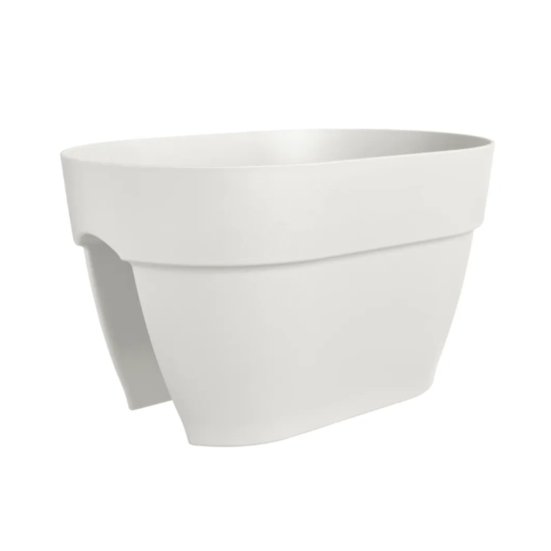 Květináče - Truhlík plastový ELHO Vibia Campana Flower Bridge bílý 40cm