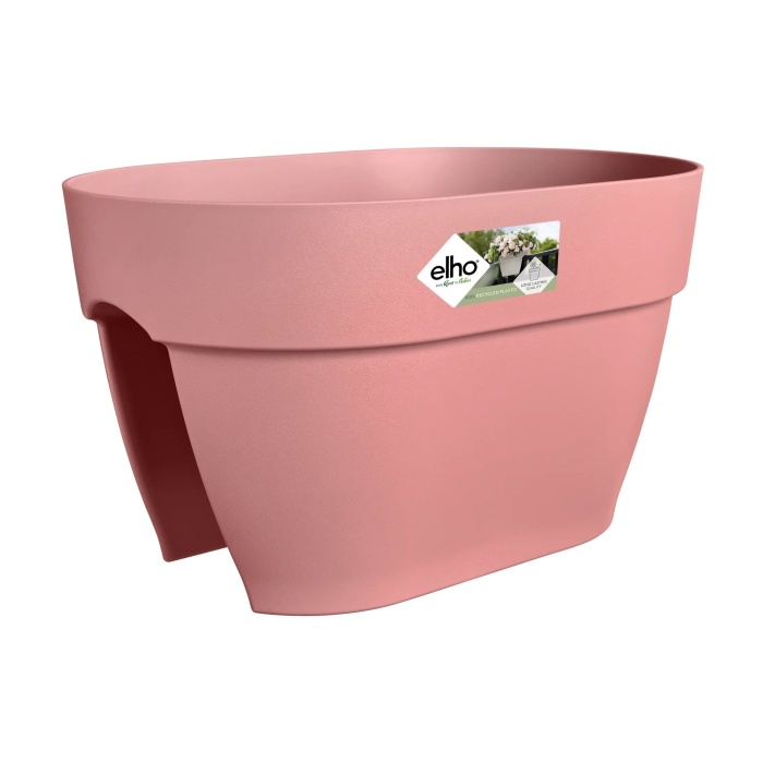 Květináče - Truhlík plastový ELHO Vibia Campana Flower Bridge růžový 40cm
