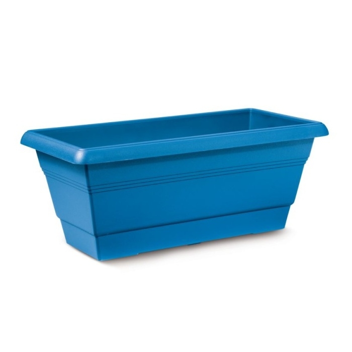 Truhlíky - Truhlík plastový FESTONE modrá 50cm