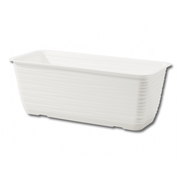 Truhlíky - Truhlík SAHARA + podmiska plast bílá 60cm