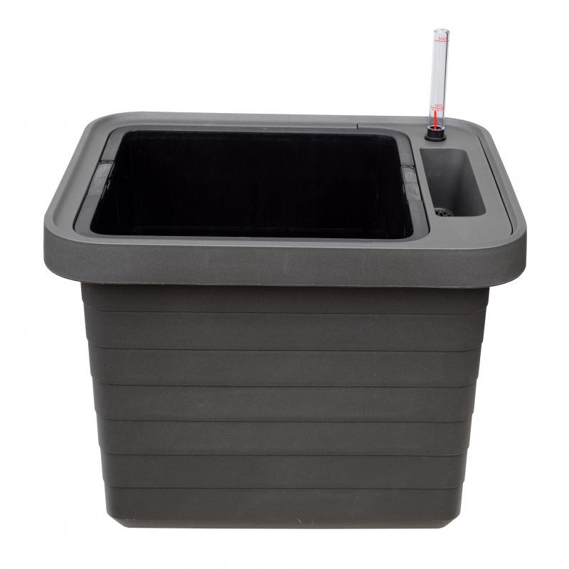 Plastové samozavlažovací truhlíky - Truhlík samozavlažovací BERBERIS UNO plast antracit