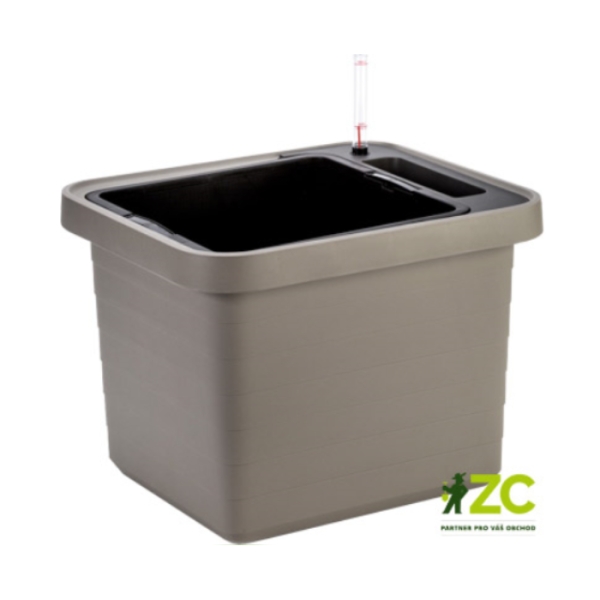Plastové samozavlažovací truhlíky - Truhlík samozavlažovací BERBERIS UNO plast taupe 45cm