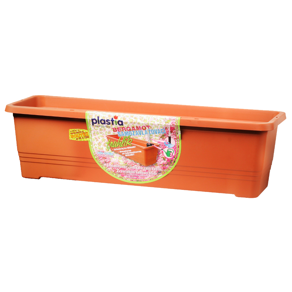Plastové samozavlažovací truhlíky - Truhlík samozavlažovací BERGAMOT 60cm terakota