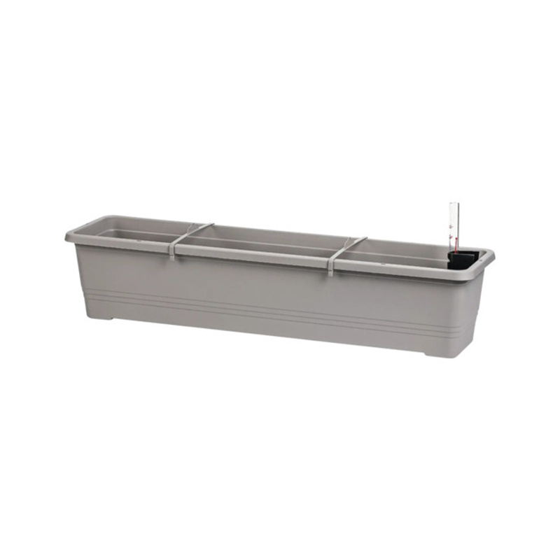 Plastové samozavlažovací truhlíky - Truhlík samozavlažovací plastový BERGAMOT taupe 80cm