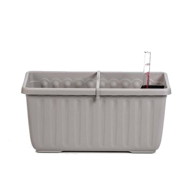Plastové samozavlažovací truhlíky - Truhlík samozavlažovací plastový SIESTA LUX taupe 40cm