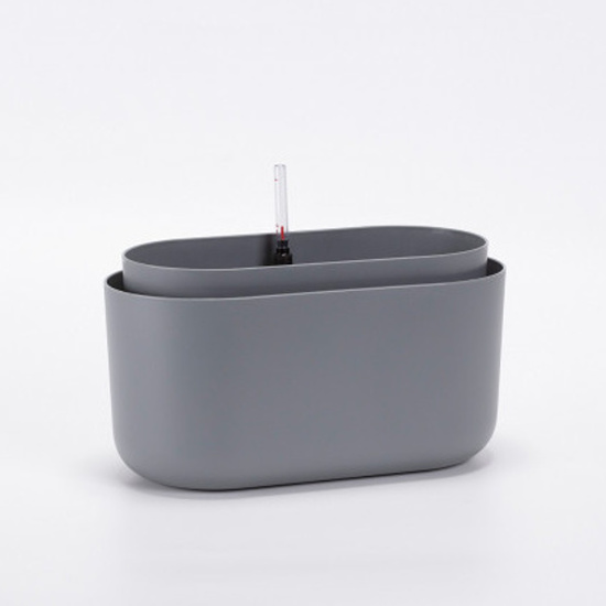 Plastové samozavlažovací truhlíky - Truhlík samozavlažovací TOLITA plast šedá 30,5cm